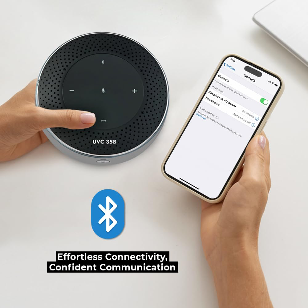 PeopleLink UVC35-B Wireless Bluetooth Speaker
