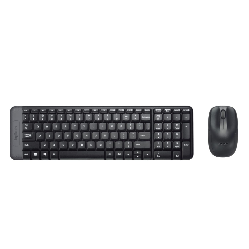 Logitech MK220 Wireless Keyboard and Mouse Combo - Black