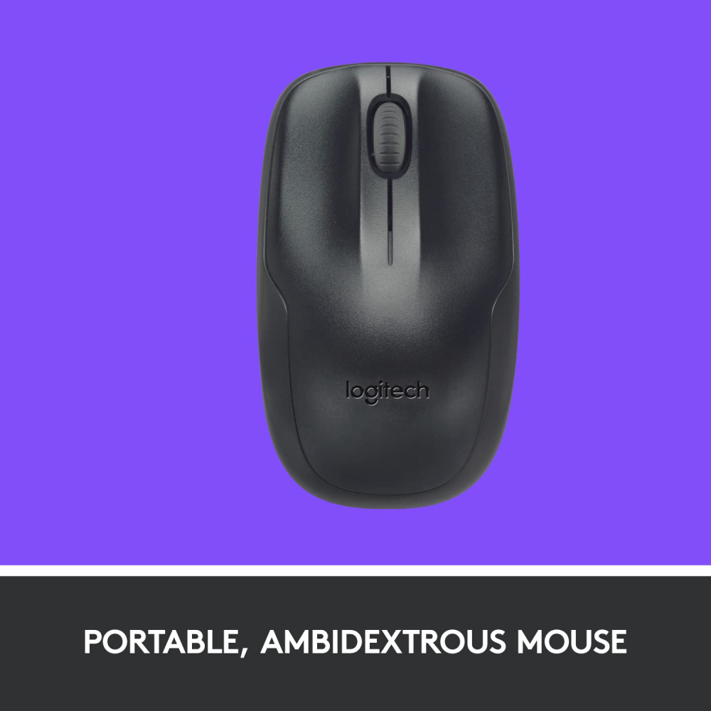 Logitech MK220 Wireless Keyboard and Mouse Combo - Black