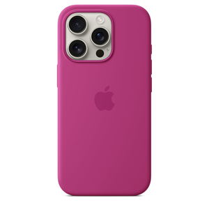 Apple iPhone 16 Pro Silicone Case with MagSafe – Fuschia