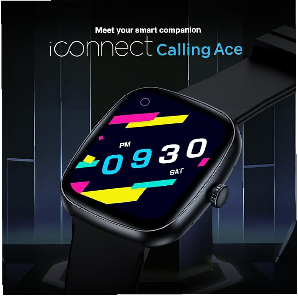 Timex iConnect Calling Ace 1.83" Display Bluetooth Calling Smartwatch