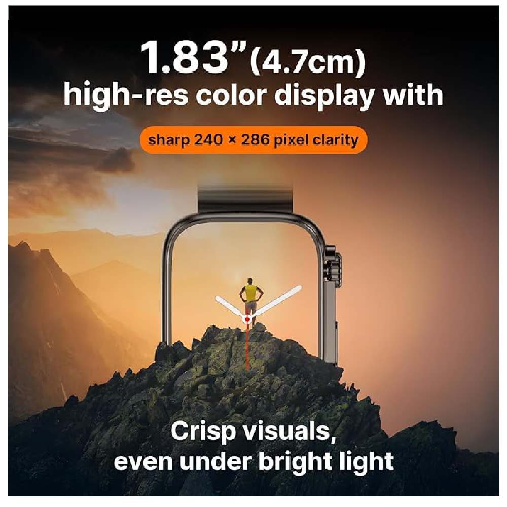 Timex iConnect Edge 1.83" Display Bluetooth Calling Smartwatch