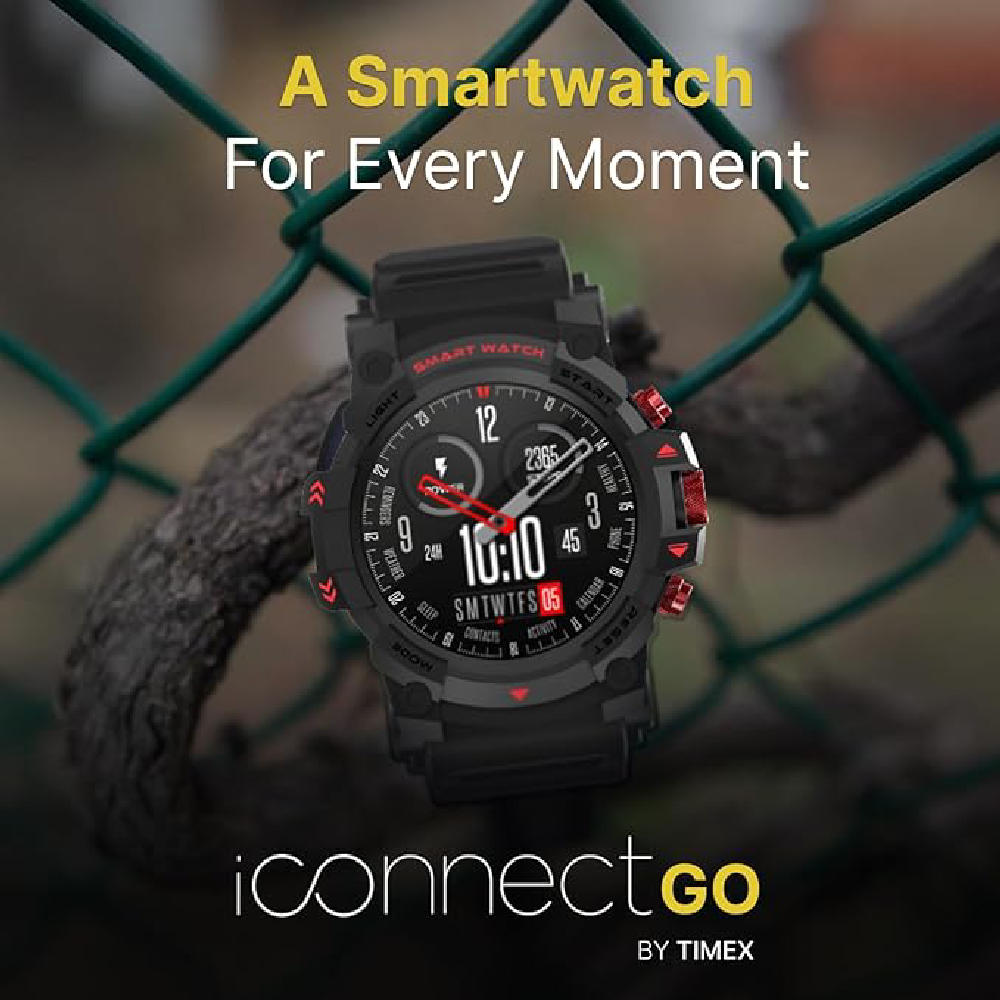 Timex iConnect Go 1.38" Display Bluetoth Calling Smartwatch