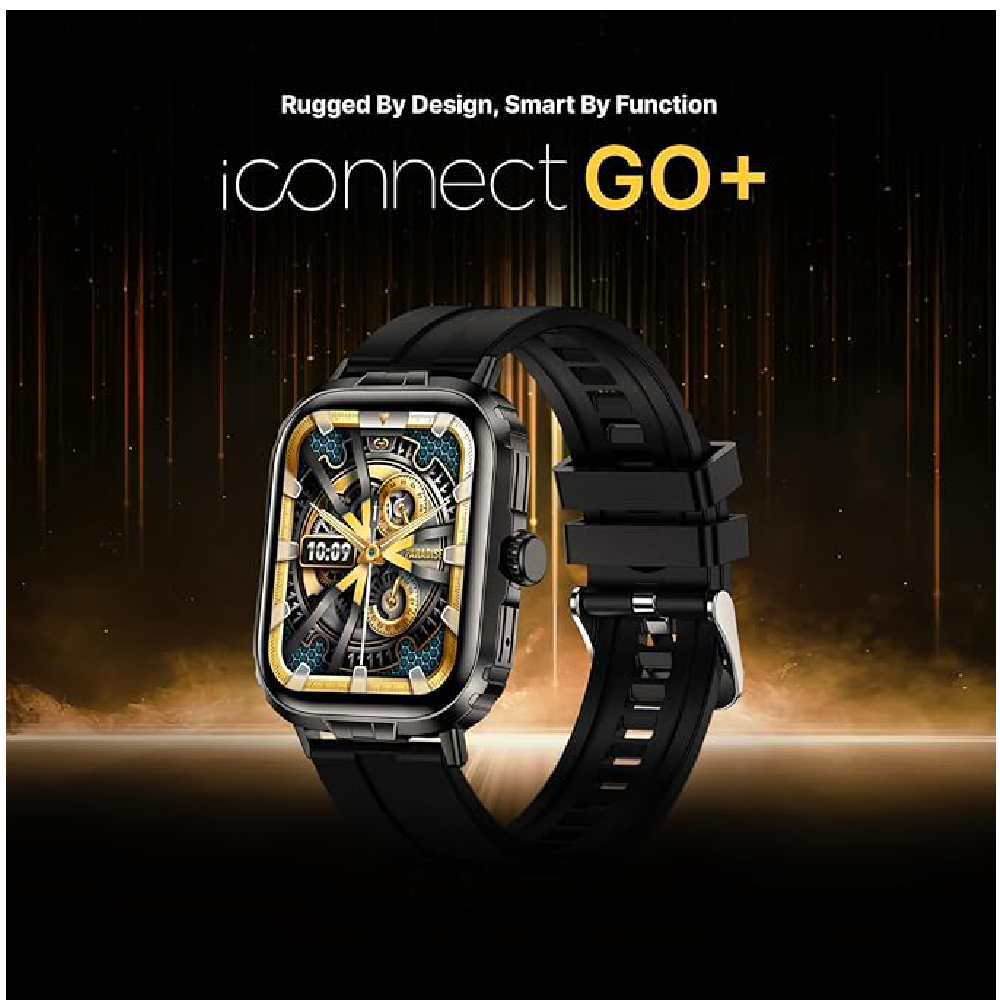 Timex iConnect Go Plus 1.83" Display Bluetooth Calling Smartwatch 