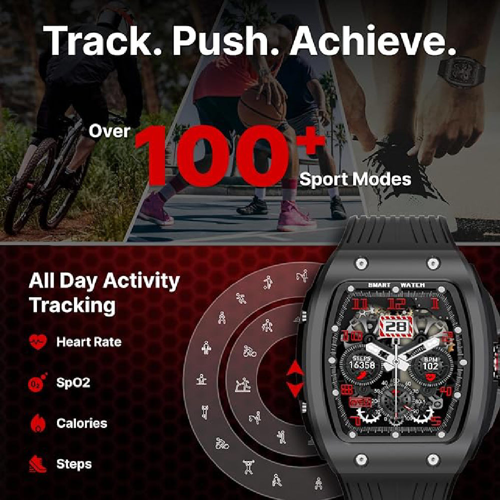 Timex Smart Coregen 1.76" Display Bluetooth Calling Smartwatch 