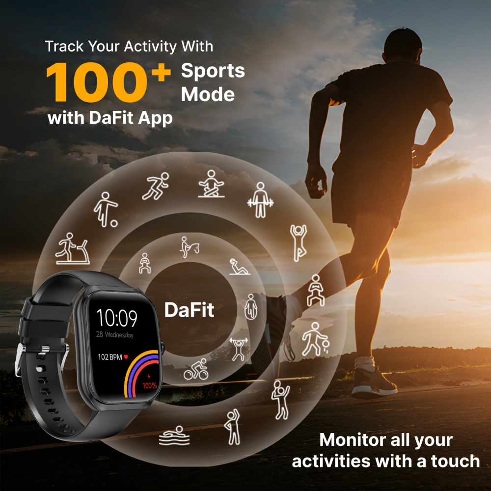 Timex Smart Progen 1.95" Curved Amoled Display Bluetooth Calling Smartwatch