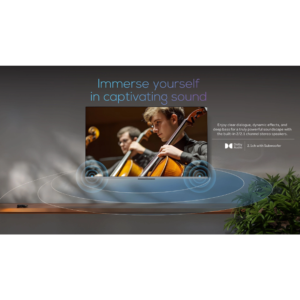 Haier 43" Full HD LED Google TV with Google Assistant - LE43K800GT - Grey