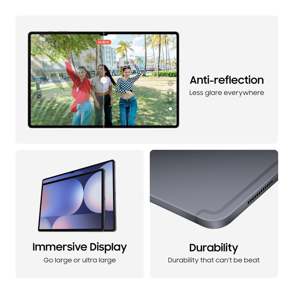 Samsung Galaxy Tab S10 Ultra | MediaTek Dimensity 9300 |12 GB RAM | 512 GB ROM | 36.99 cms (14.6 inch) 2960 x 1848 Pixels WQXGA+ Dynamic Amoled 2X Display | Wifi  - Moonstone Gray