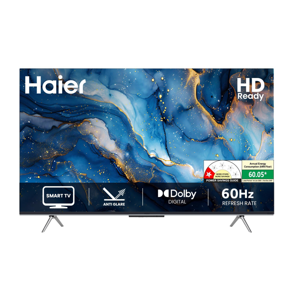 Haier 32" HD Ready Bezel-less DLED Smart TV - LE32A7 - Black