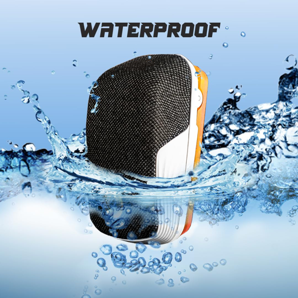 Arctic Fox Jet Waterproof Bluetooth Travel Speaker - White