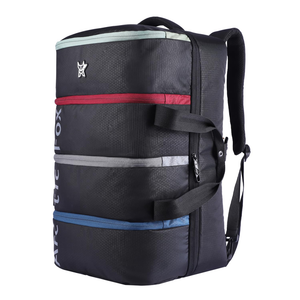 Arctic Fox 45L Rainbow Duffel Bag Cum Backpack - Black