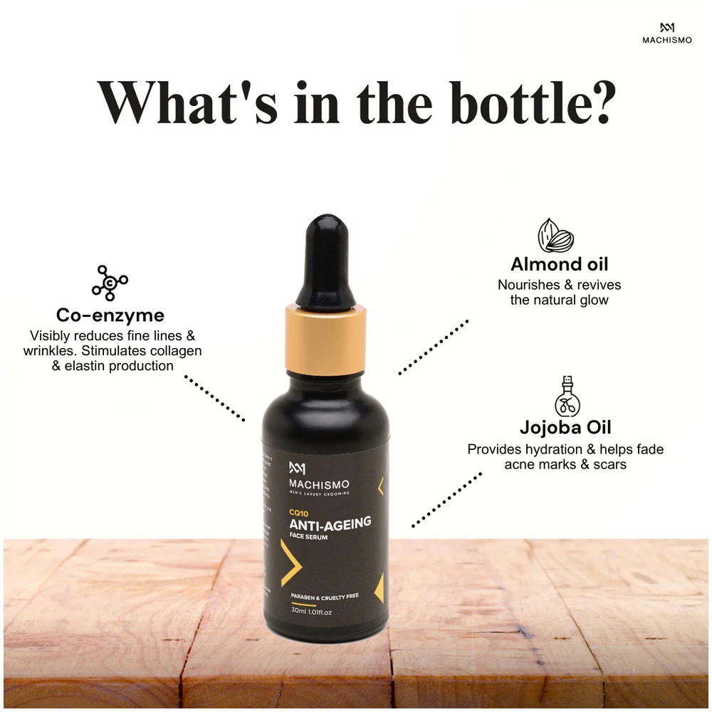 Machismo CQ10 Anti-Ageing Face Serum- 30ml
