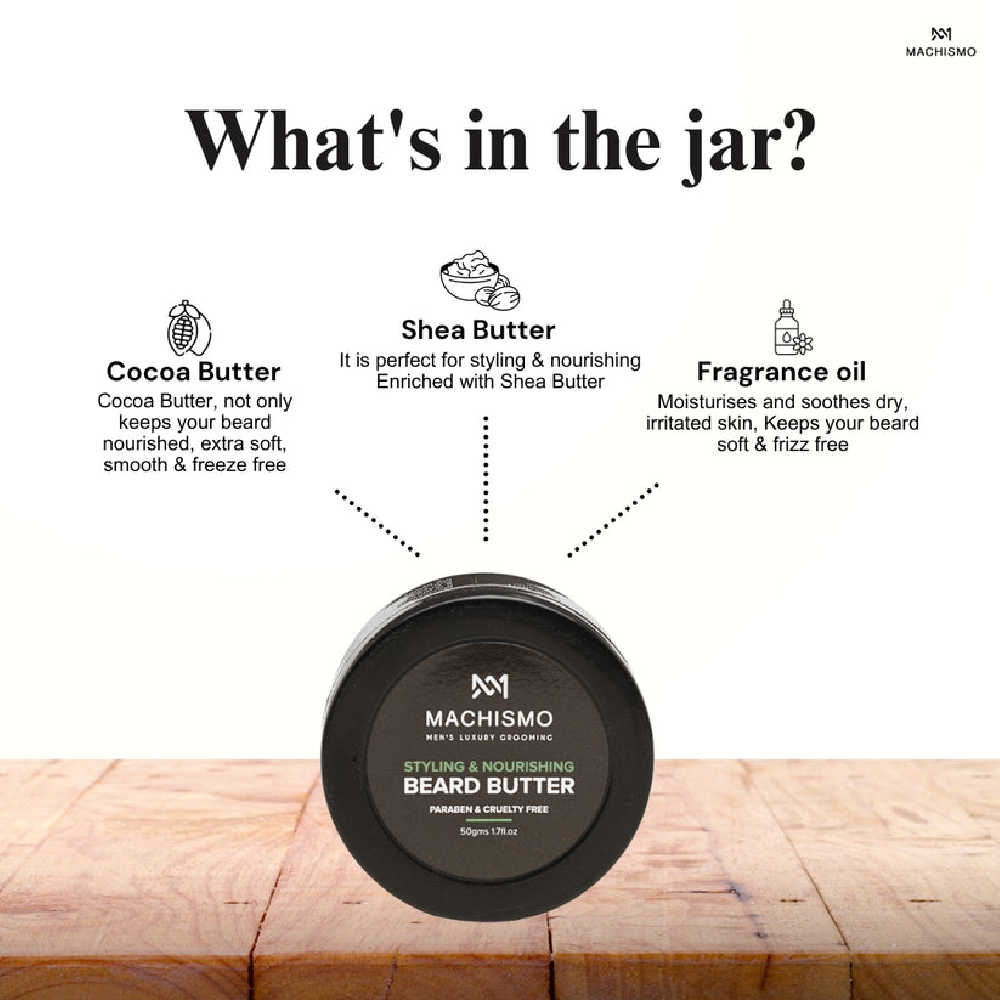 Machismo Styling & Nourishing Beard Butter- 50gm