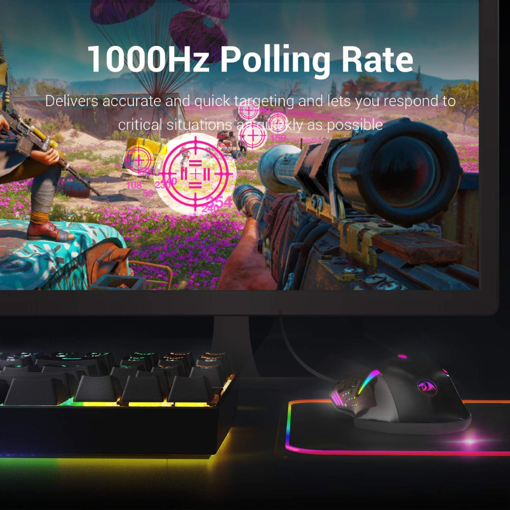 Redragon Centrophorus M601 RGB Wired Mouse 