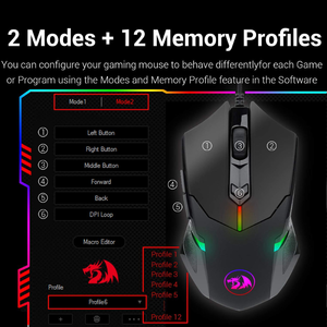Redragon Centrophorus M601 RGB Wired Mouse 