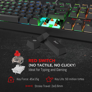 Redragon Surara K582 Wired Mechanical Keyboard - Red Switches