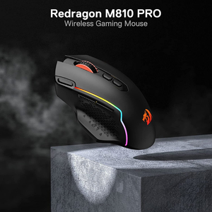 Redragon Taipan Pro M810 PRO RGB Wired and Wireless Mouse - Black