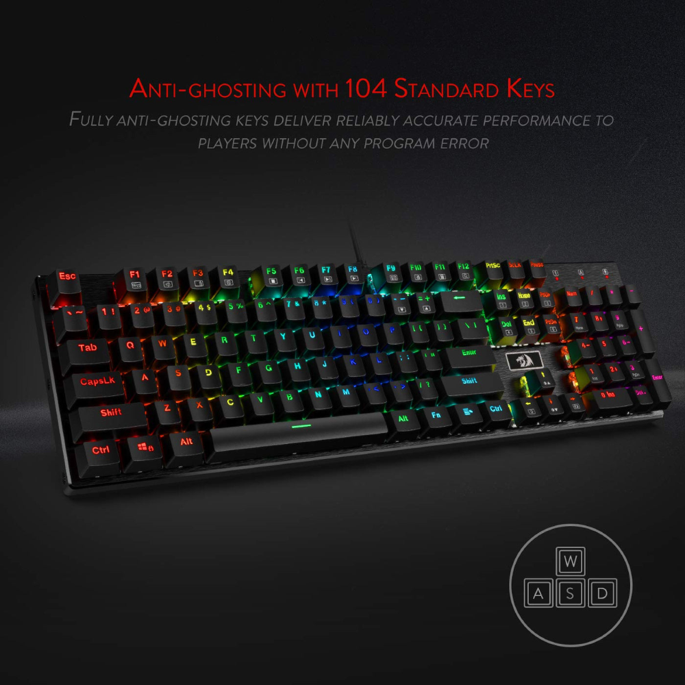 Redragon Devarajas K556 Wired Mechanical Keyboard - Brown Switches