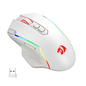 Redragon Taipan Pro M810 PRO RGB Wired and Wireless Mouse - White
