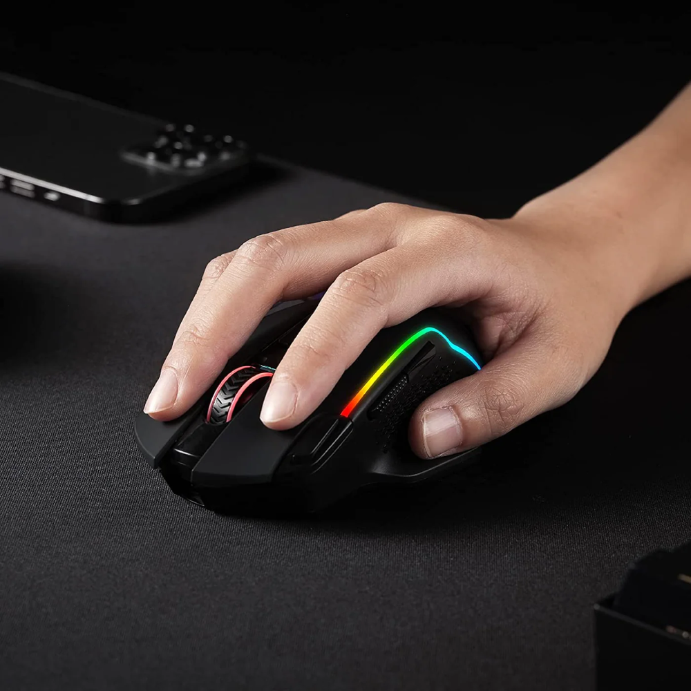 Redragon Taipan Pro M810 PRO RGB Wired and Wireless Mouse - Black
