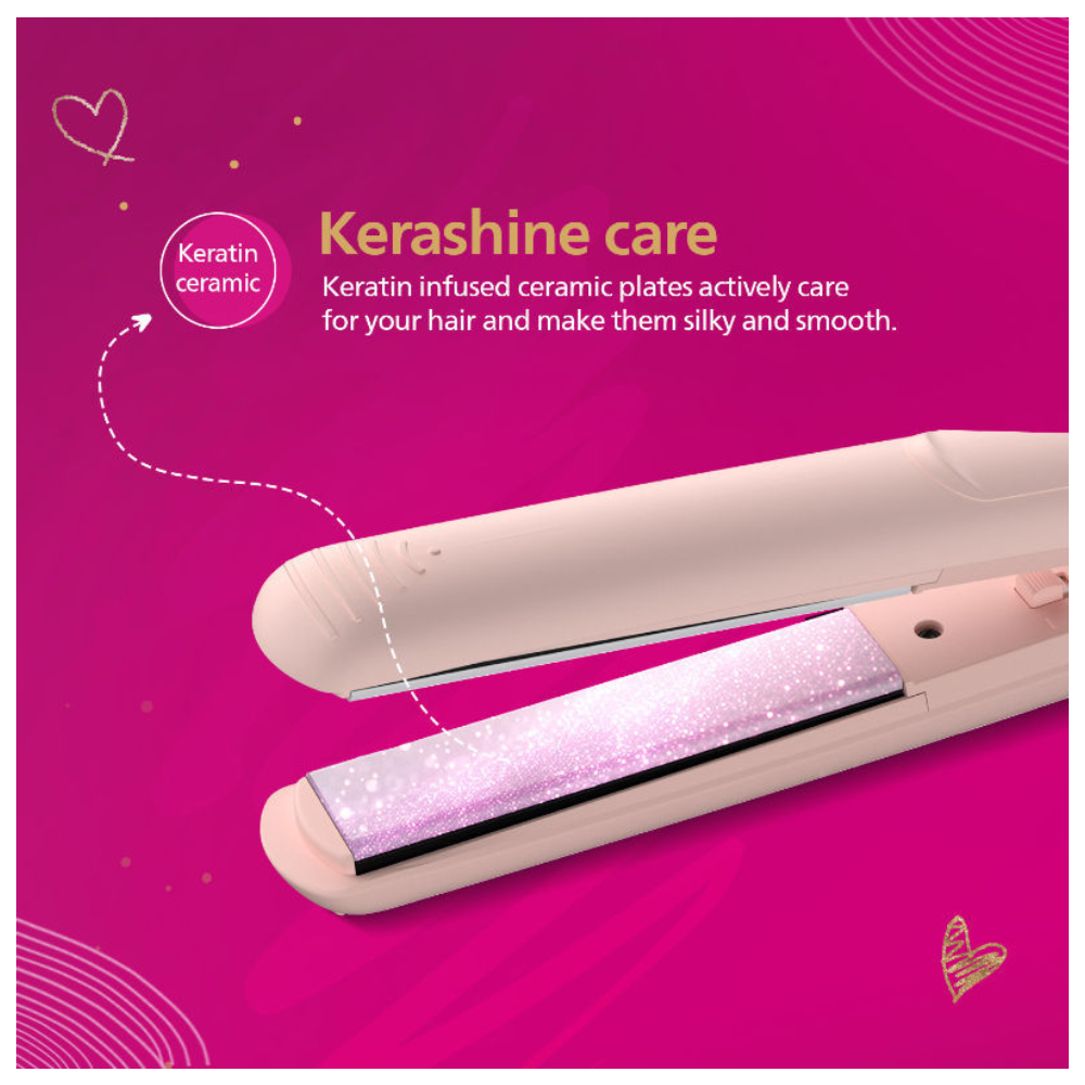 Philips Hair Straightener with Silk Protect Technology - Peach