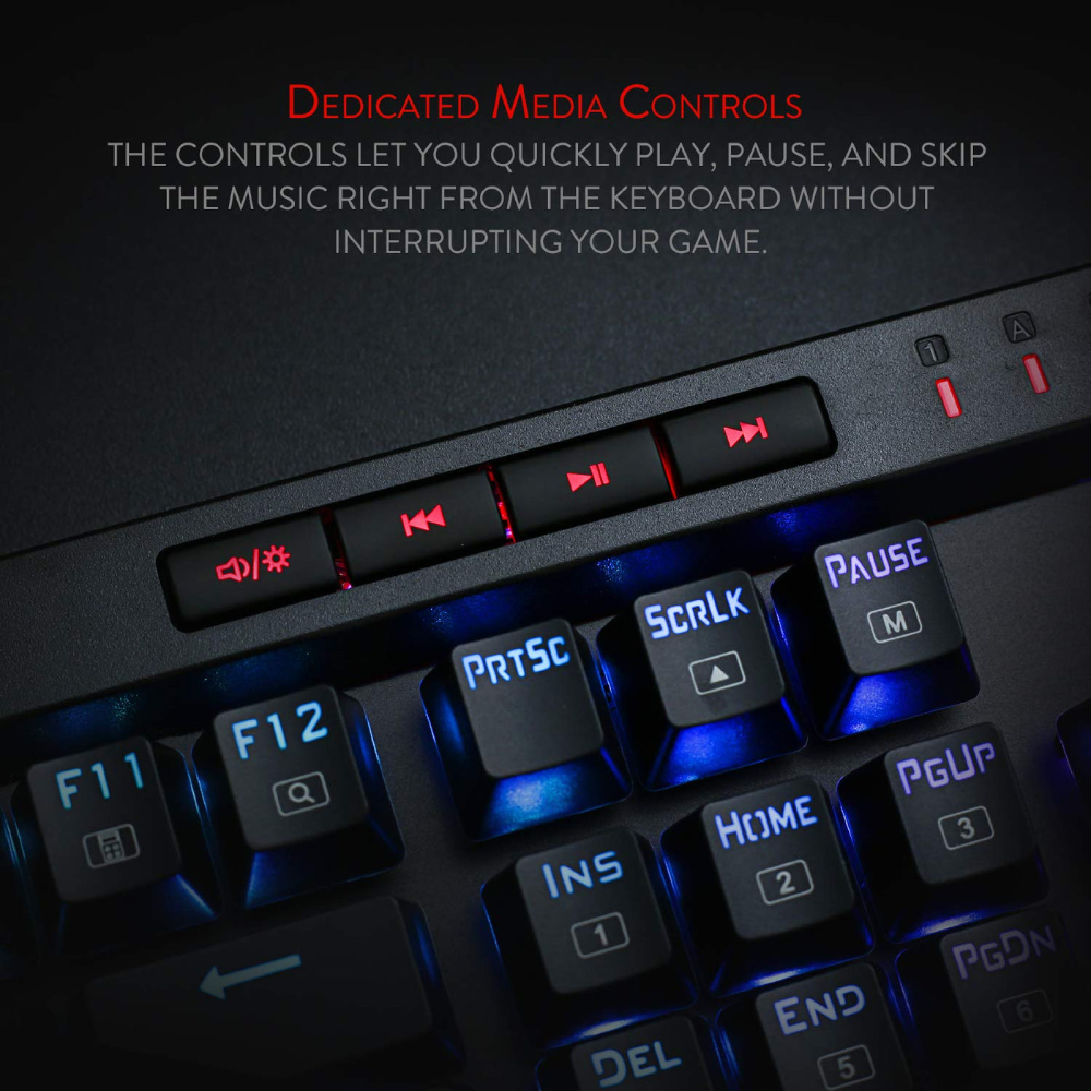 Redragon Vata K580 Wired Mechanical Keyboard - Blue Switches
