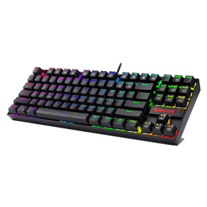 Redragon K552 TKL Wired Mechanical RGB Keyboard (Blue Switch) - Black