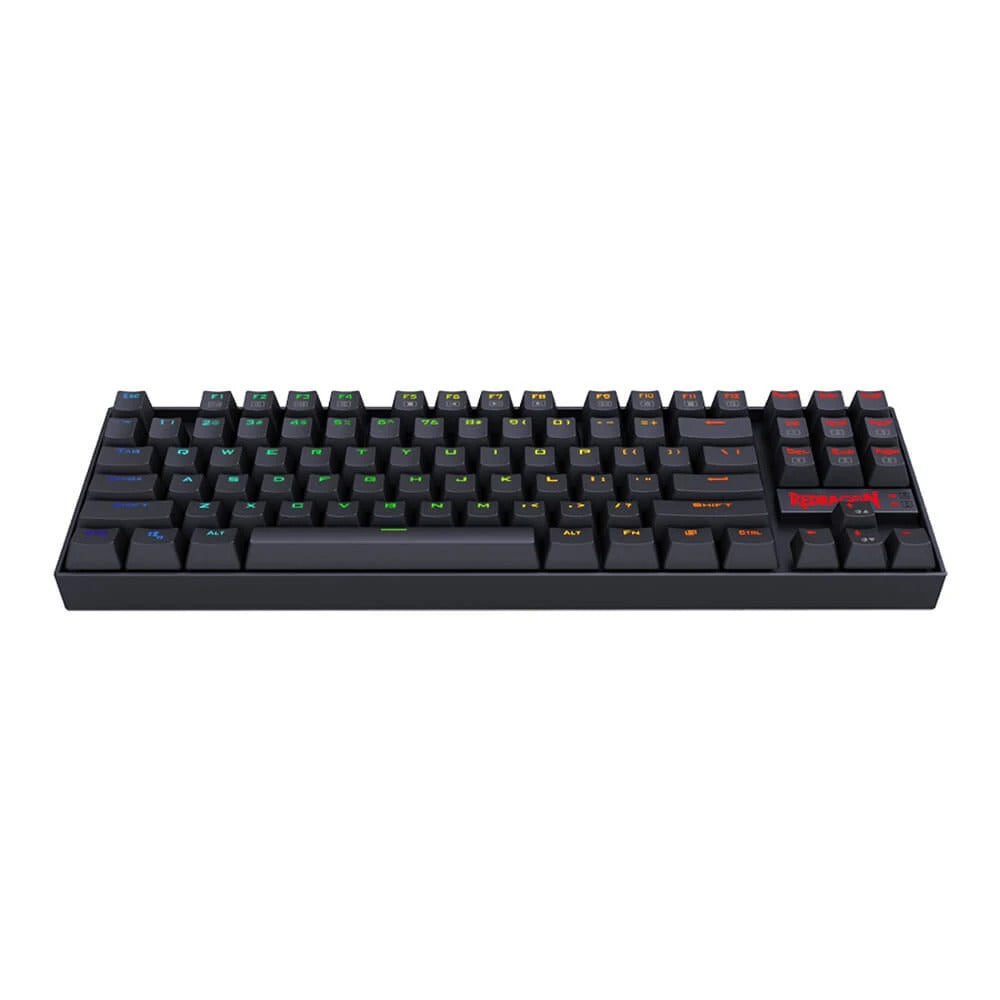 Redragon K552 TKL Wired Mechanical RGB Keyboard (Blue Switch) - Black