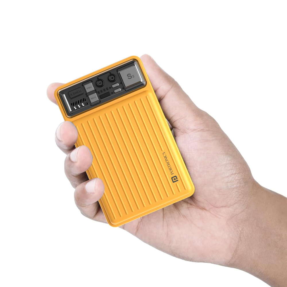 Portronics Luxcell Mini 10K 10000mAh Charging Power Bank - Yellow