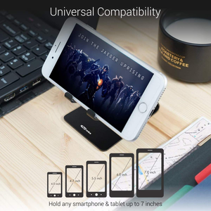Portronics Modesk Phone Holder - Black