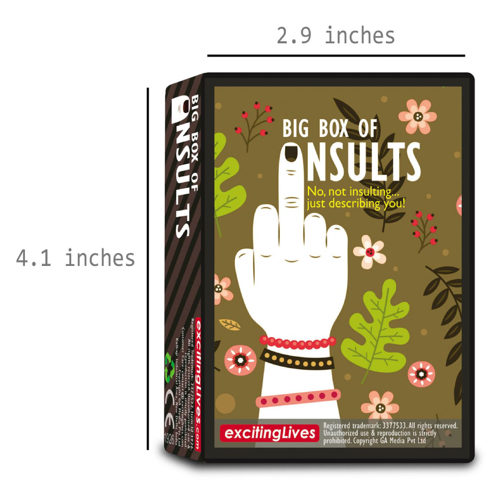 Exciting Lives Big Box of Insults Card Game