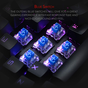Redragon Vata K580 Wired Mechanical Keyboard - Blue Switches