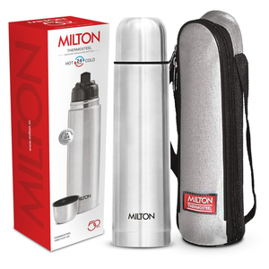 Milton Flip Lid 1000ml Thermosteel Flask - Steel