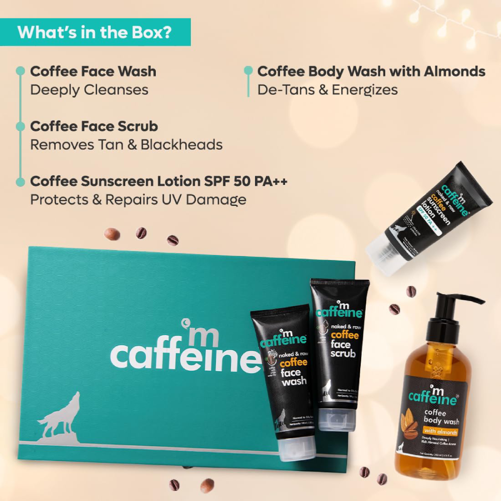 mCaffeine Pure Coffee Skin Care Gift Kit 