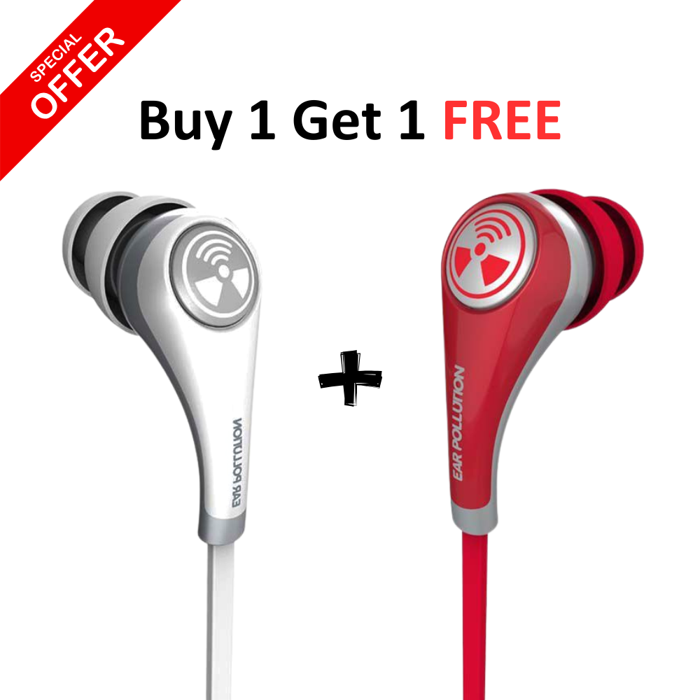 iFrogz Audio- Ear Pollution Plugz with Mic- BUY ONE GET ONE FREE
