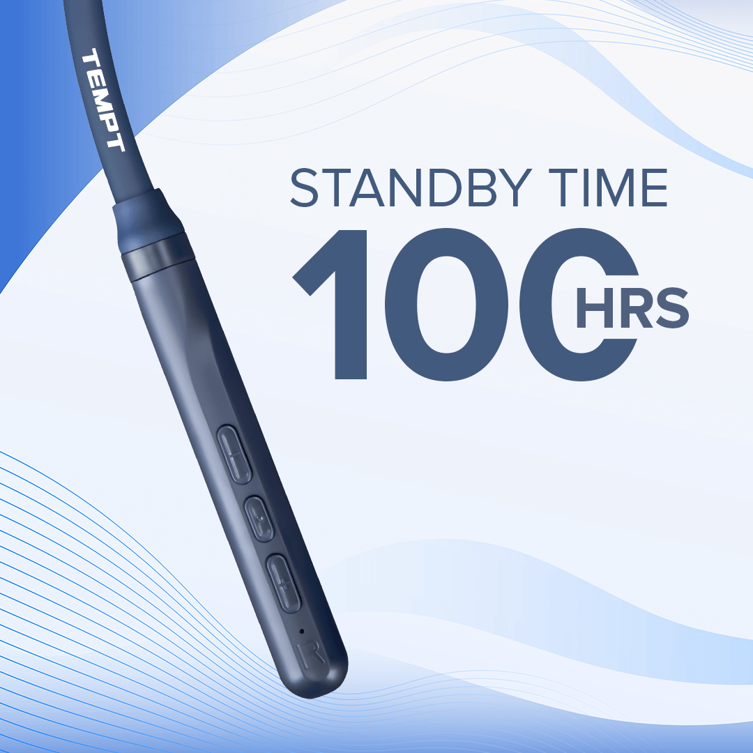 Tempt Groove Bluetooth Wireless in-Ear Neckband with Mic