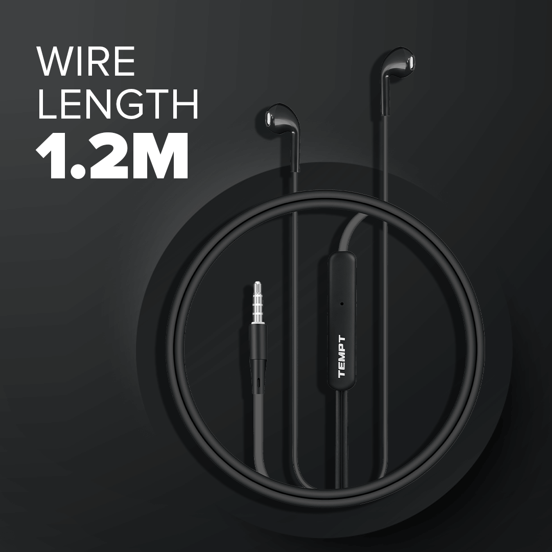 Tempt Zip X1 In Ear Wired Earphones with Mic