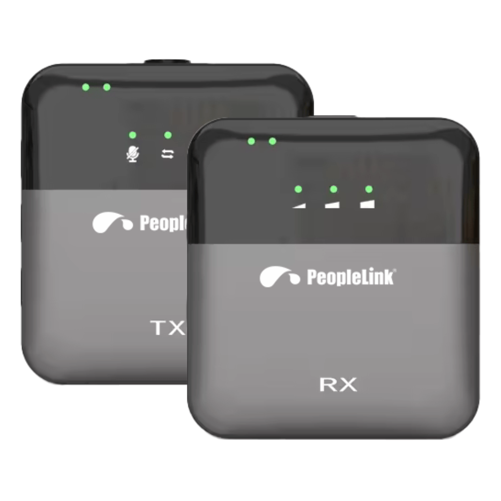 PeopleLink Airphonic Wireless Lapel Microphone - Black